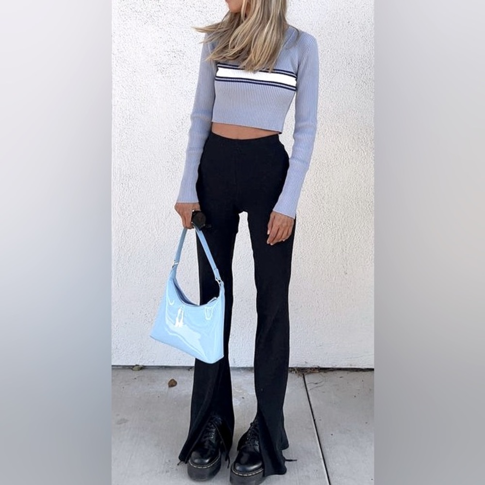 Garage striped blue longsleeve
